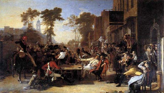 Sir David Wilkie Chelsea Pensioners Reading the Waterloo Dispatch China oil painting art